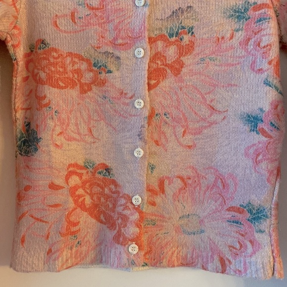 Anthropologie Postmark Devon Floral Printed Cardigan - Picture 8 of 14